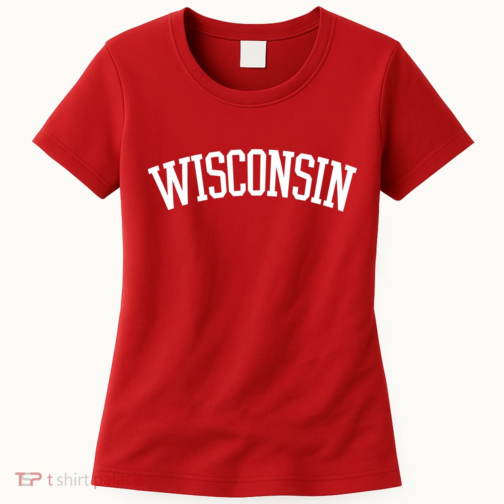 Wisconsin College Sports Fan Logo Women's T-Shirt