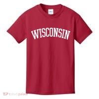 Wisconsin College Sports Fan Logo Kids T-Shirt thumb 0