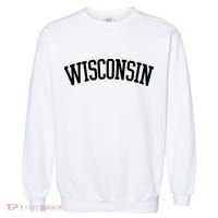 Wisconsin College Sports Fan Logo Garment-Dyed Sweatshirt thumb 0