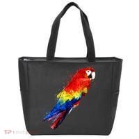 Watercolour Colourful Scarlet Macaw Parrot Bird Painting Tote Bag thumb 0
