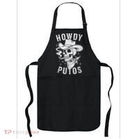 Western Cowboy Skull Hola Howdy Putos Spanish Slang Apron thumb 0