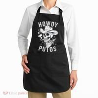 Western Cowboy Skull Hola Howdy Putos Spanish Slang Apron thumb 2