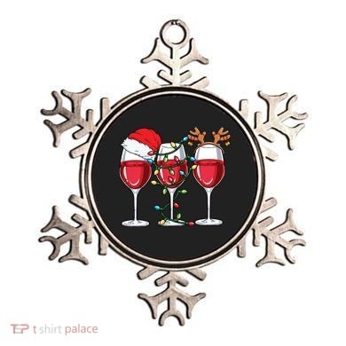 Wine Christmas Santa Hat Xmas Lights Reindeer Antlers Meaningful Gift Ornament