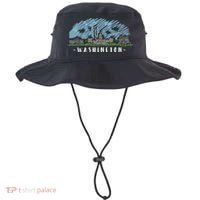 Washington Cartoon Style Illustration Bucket Hat thumb 0