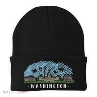 Washington Cartoon Style Illustration Beanie thumb 0