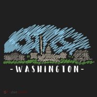Washington Cartoon Style Illustration Tumbler thumb 3