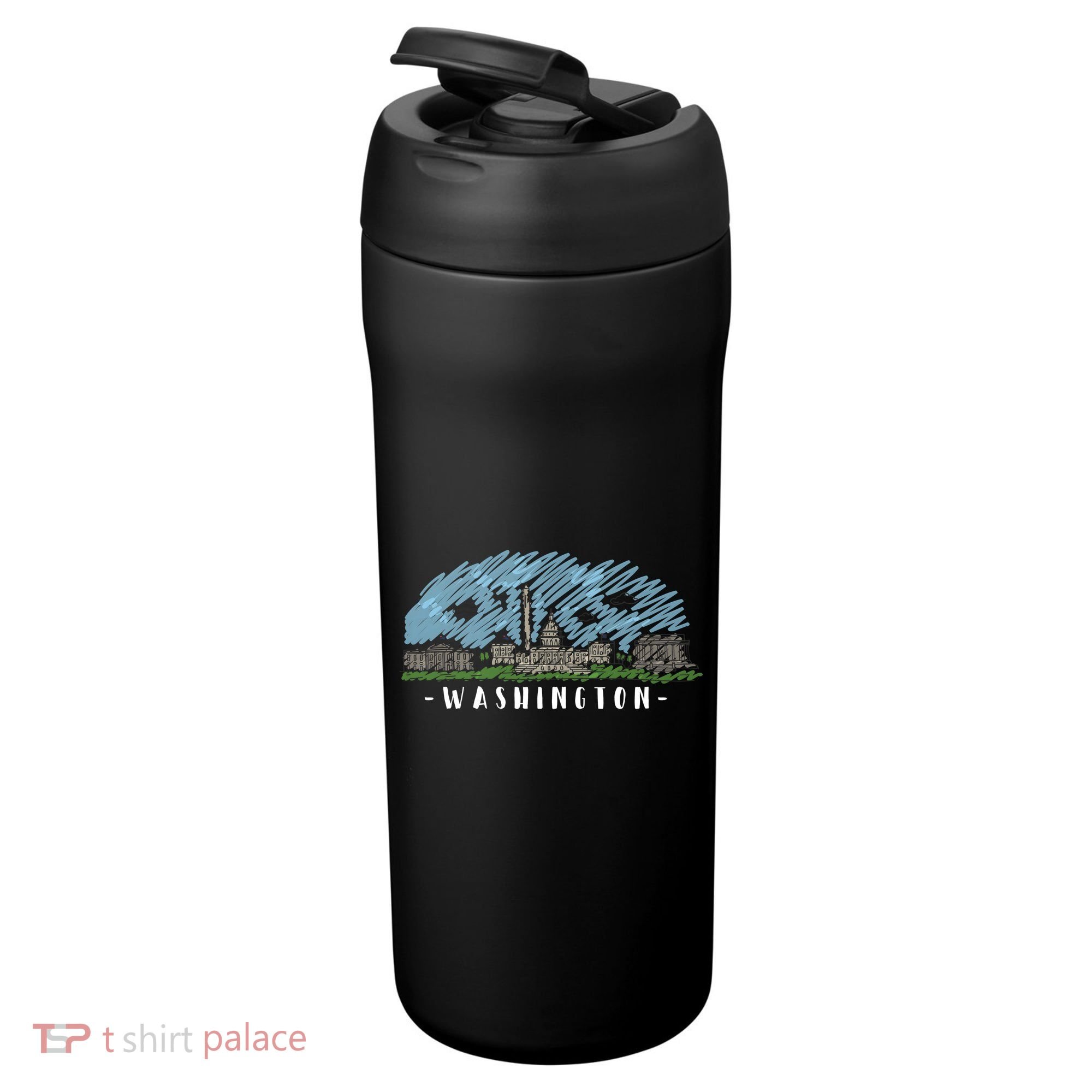 Washington Cartoon Style Illustration 24oz Duet Stainless Steel Tumbler