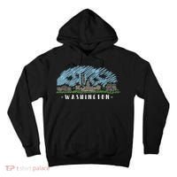 Washington Cartoon Style Illustration Tall Hoodie thumb 0