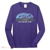 Washington Cartoon Style Illustration Long Sleeve Shirt thumb 0