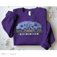 Washington Cartoon Style Illustration Sweatshirt thumb 2
