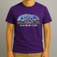 Washington Cartoon Style Illustration T-Shirt thumb 3