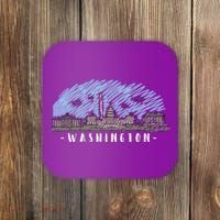 Washington Cartoon Style Illustration Coaster thumb 0