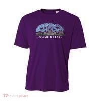 Washington Cartoon Style Illustration Youth Performance Sprint T-Shirt thumb 0