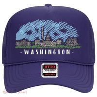 Washington Cartoon Style Illustration Hat thumb 0