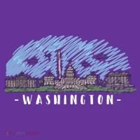Washington Cartoon Style Illustration Toddler Hoodie thumb 2