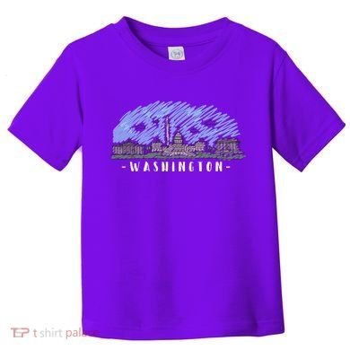 Washington Cartoon Style Illustration Toddler T-Shirt