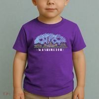 Washington Cartoon Style Illustration Toddler T-Shirt thumb 2
