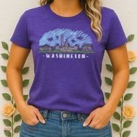 Washington Cartoon Style Illustration Women's T-Shirt thumb 2