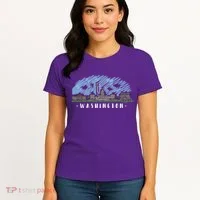Washington Cartoon Style Illustration Women's T-Shirt thumb 4