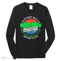 Wo Cancer Support Awareness Squad I TBI Traumatic Brain Injury Long Sleeve Shirt thumb 0