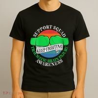 Wo Cancer Support Awareness Squad I TBI Traumatic Brain Injury T-Shirt thumb 3