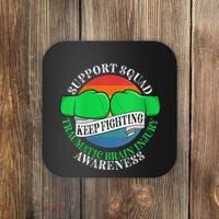 Wo Cancer Support Awareness Squad I TBI Traumatic Brain Injury Coaster thumb 0