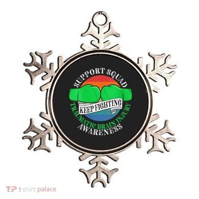 Wo Cancer Support Awareness Squad I TBI Traumatic Brain Injury Ornament