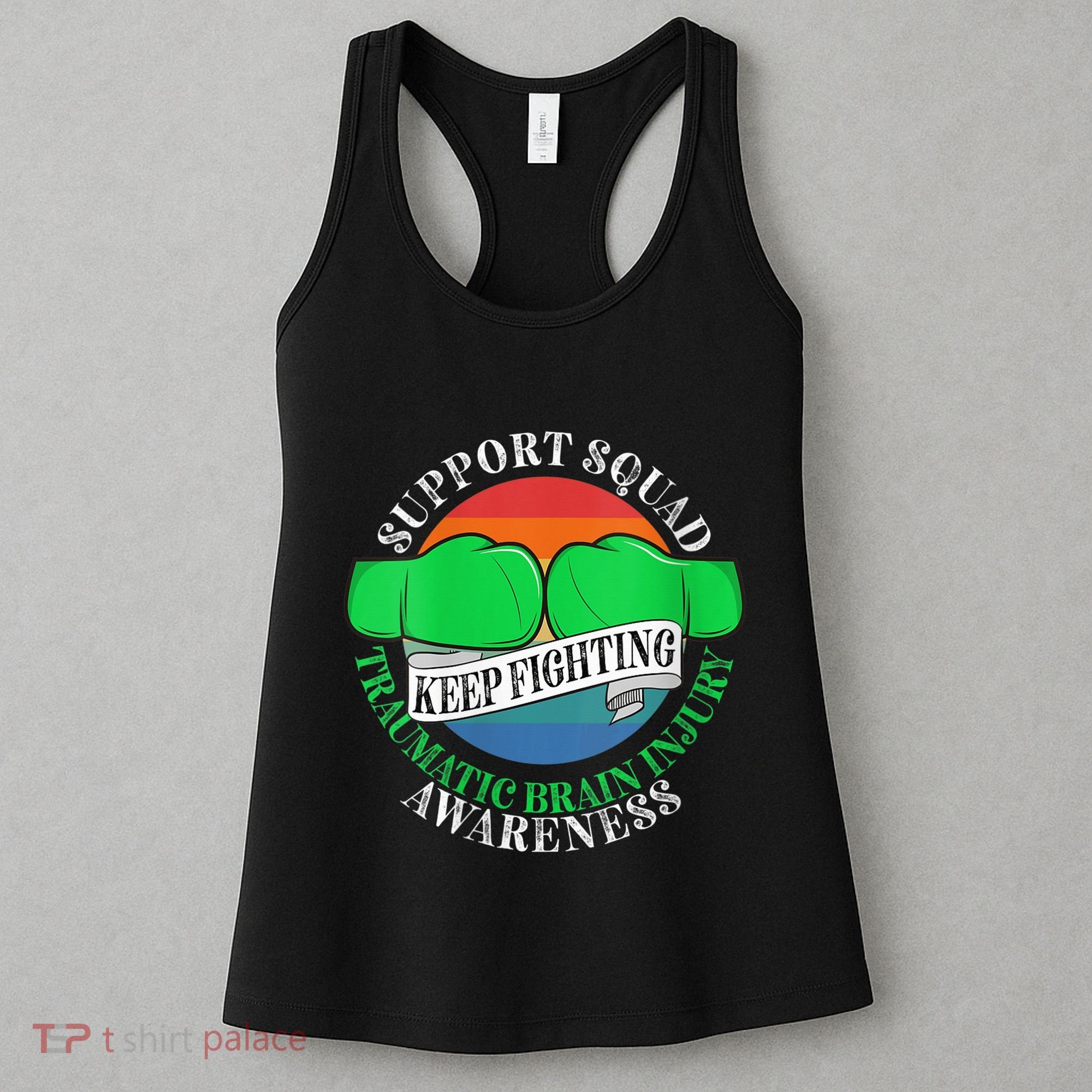 Wo Cancer Support Awareness Squad I TBI Traumatic Brain Injury Women's Tank Top