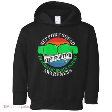 Wo Cancer Support Awareness Squad I TBI Traumatic Brain Injury Toddler Hoodie
