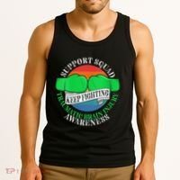 Wo Cancer Support Awareness Squad I TBI Traumatic Brain Injury Tank Top thumb 3