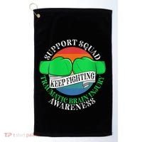 Wo Cancer Support Awareness Squad I TBI Traumatic Brain Injury Golf Towel thumb 0