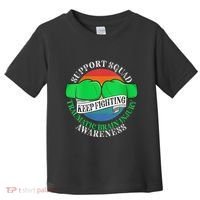 Wo Cancer Support Awareness Squad I TBI Traumatic Brain Injury Toddler T-Shirt thumb 0