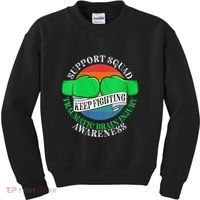 Wo Cancer Support Awareness Squad I TBI Traumatic Brain Injury Kids Sweatshirt thumb 0