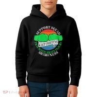 Wo Cancer Support Awareness Squad I TBI Traumatic Brain Injury Kids Hoodie thumb 4