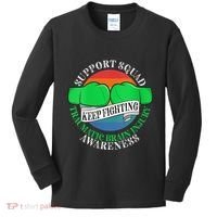 Wo Cancer Support Awareness Squad I TBI Traumatic Brain Injury Kids Long Sleeve Shirt thumb 0