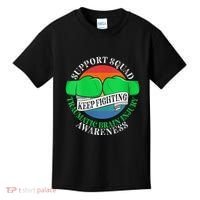 Wo Cancer Support Awareness Squad I TBI Traumatic Brain Injury Kids T-Shirt thumb 0