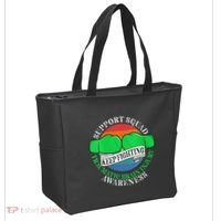 Wo Cancer Support Awareness Squad I TBI Traumatic Brain Injury Tote Bag thumb 2