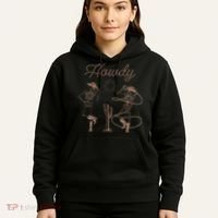 Western Cowboy Skeleton Dancing Howdy Halloween Hoodie thumb 5