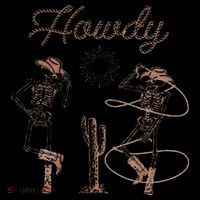 Western Cowboy Skeleton Dancing Howdy Halloween Toddler Hoodie thumb 2