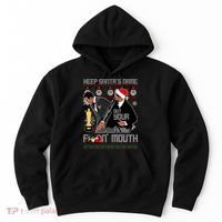 Will Chris Slap Award Show Keep Santa's Name Out Your Mouth Ugly Christmas Hoodie thumb 0