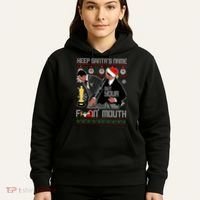 Will Chris Slap Award Show Keep Santa's Name Out Your Mouth Ugly Christmas Hoodie thumb 5