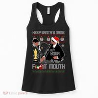Will Chris Slap Award Show Keep Santa's Name Out Your Mouth Ugly Christmas Women's Tank Top thumb 0