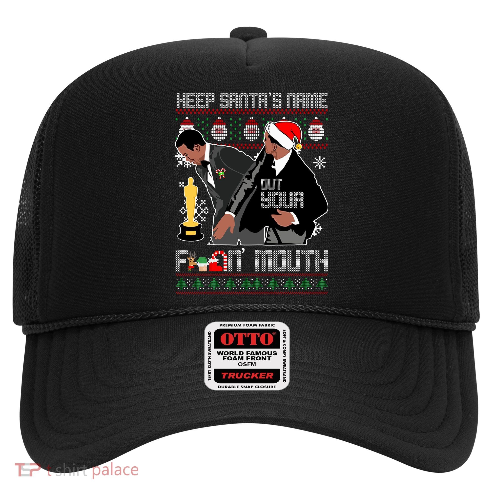 Will Chris Slap Award Show Keep Santa's Name Out Your Mouth Ugly Christmas Hat