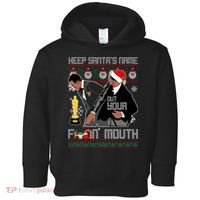 Will Chris Slap Award Show Keep Santa's Name Out Your Mouth Ugly Christmas Toddler Hoodie thumb 0