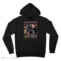 Will Chris Slap Award Show Keep Santa's Name Out Your Mouth Ugly Christmas Tall Hoodie thumb 0