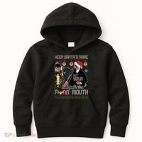 Will Chris Slap Award Show Keep Santa's Name Out Your Mouth Ugly Christmas Kids Hoodie thumb 0