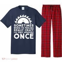 Woodworker Carpenter Saw Measure Once Woodworking Pajama Set thumb 0
