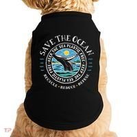 Whale Conservation Save The Ocean Humpback Whale Lover Doggie Tank thumb 0