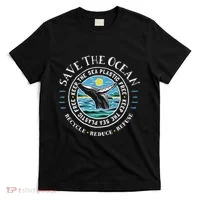Whale Conservation Save The Ocean Humpback Whale Lover T-Shirt thumb 0