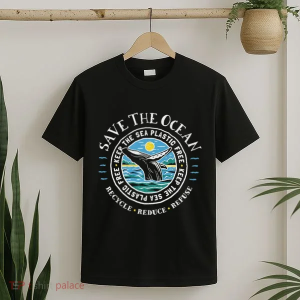 Whale Conservation Save The Ocean Humpback Whale Lover T-Shirt